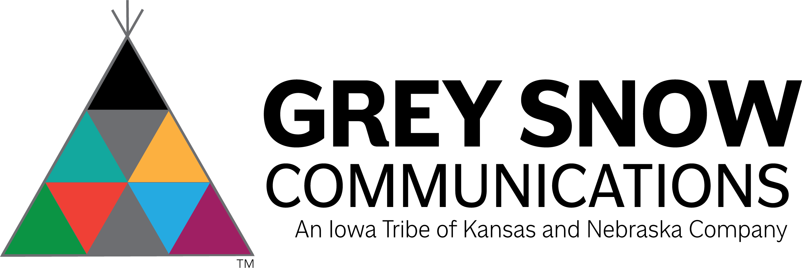 Grey Snow Communications Black Logo